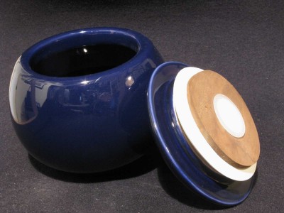 Vaso Ceramica blue cobalto